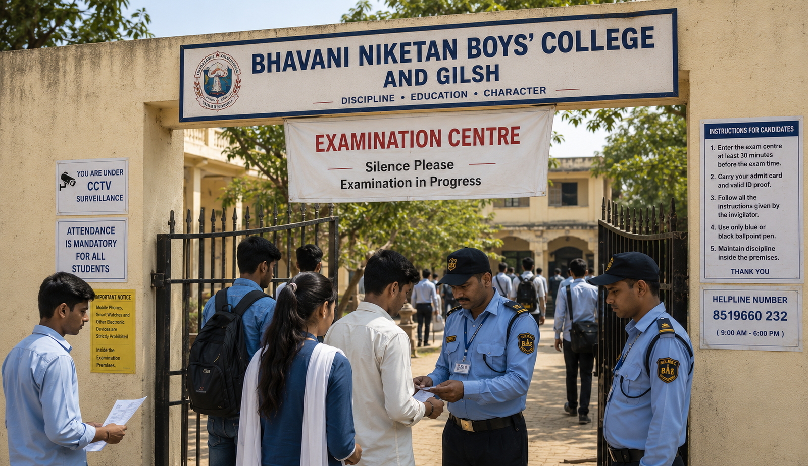 Exam Center Entry