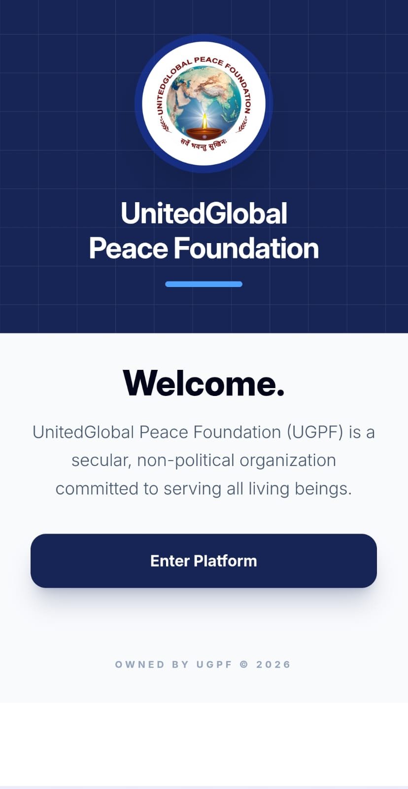 UGPF Centralized Beneficiary App and Web CRM Portal