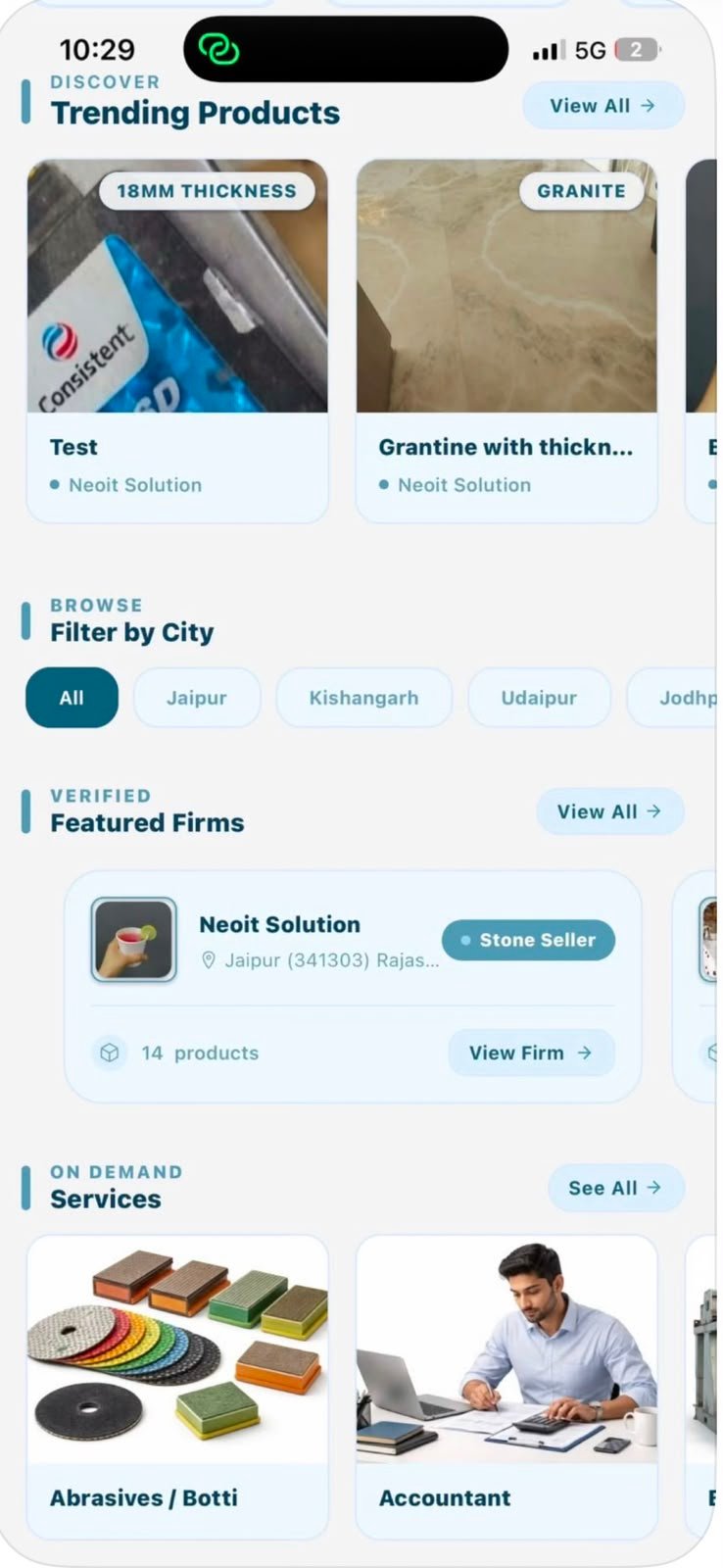 Image Upload Interface (Room + Stone)