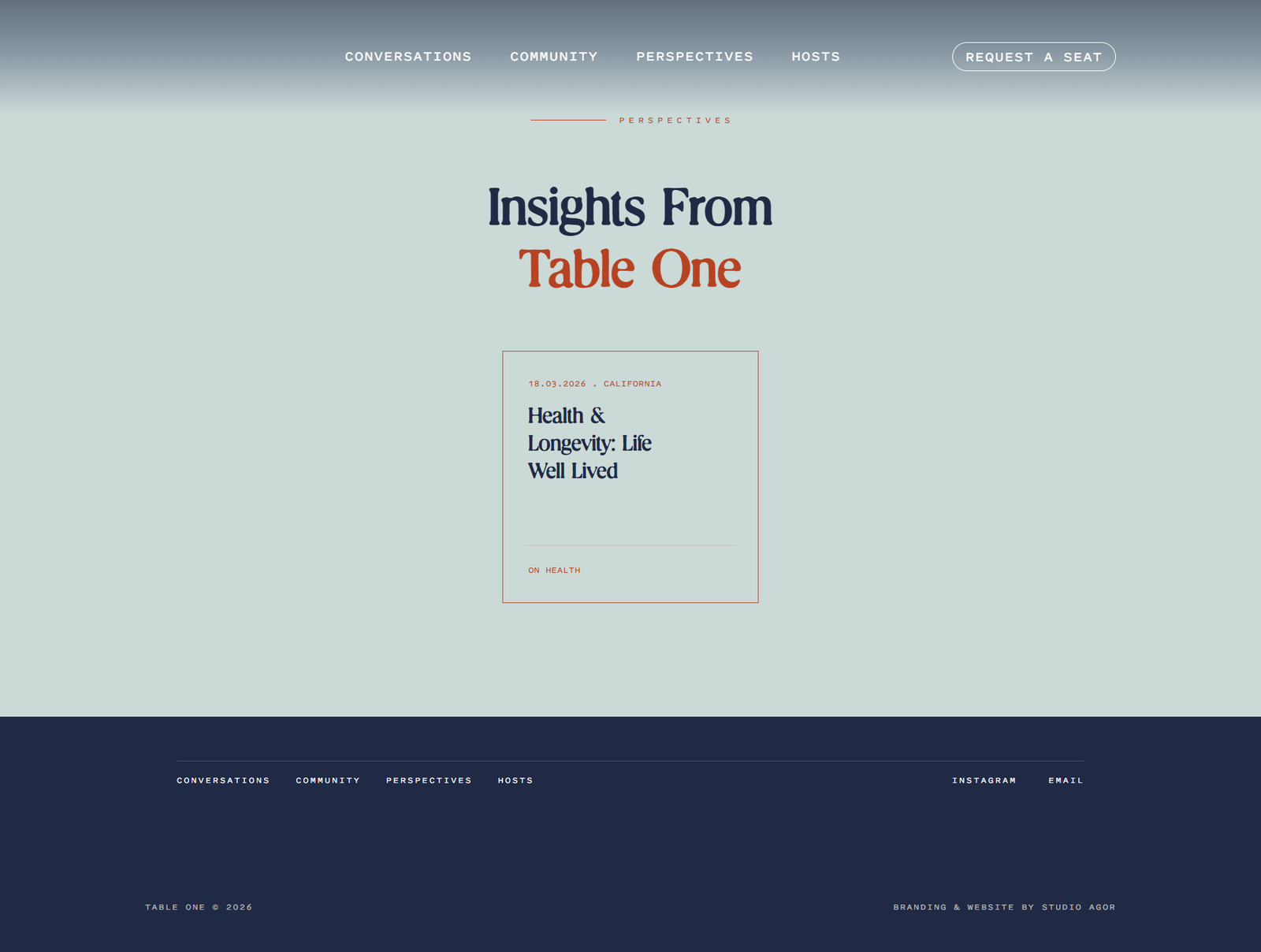 Minimalist Typography and Philosophy Section