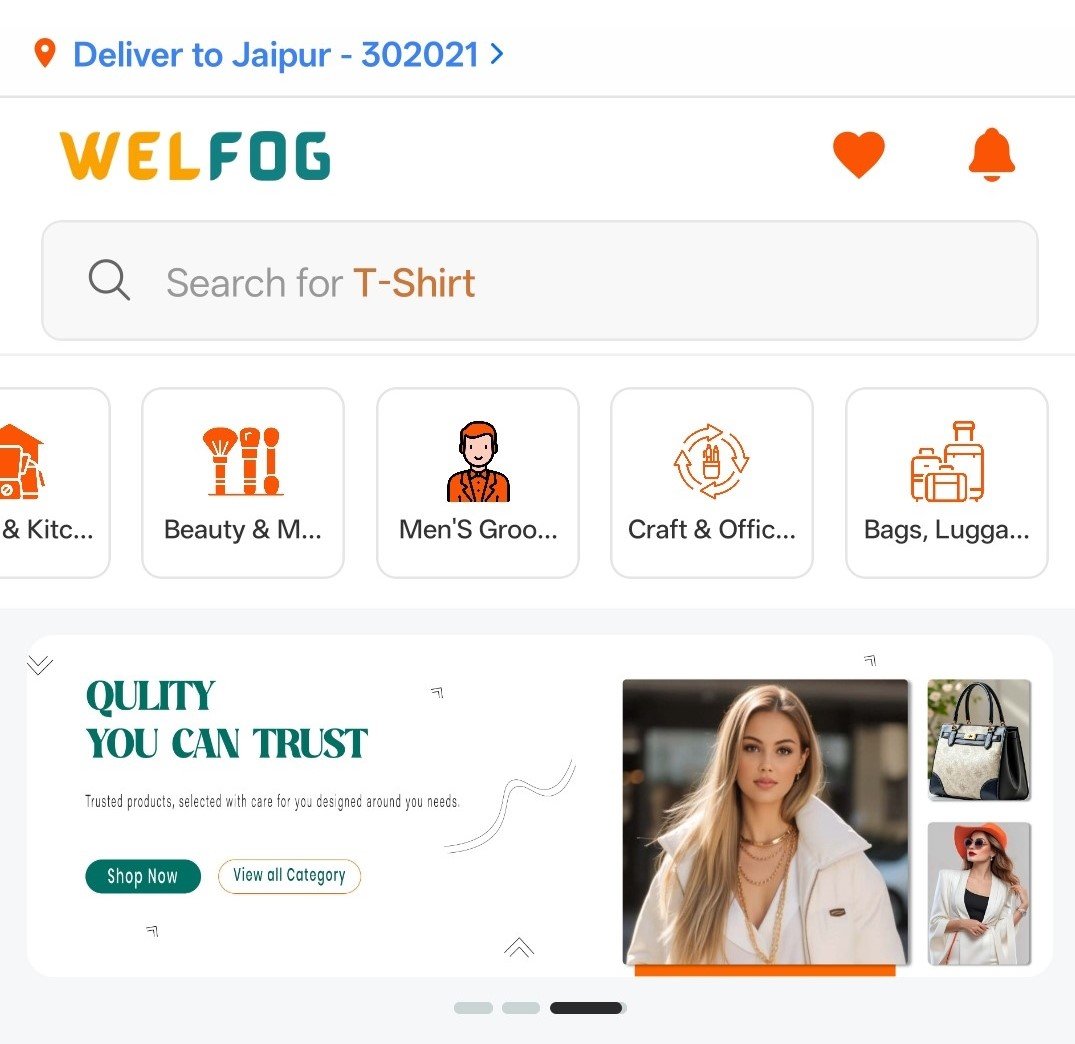 Welfog Multi-Vendor Shopping App Overview